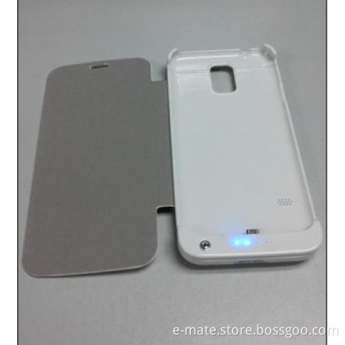 Power Case for Samsung S5, with Protective Cover and Kick Stand for Video Watching and Face-time